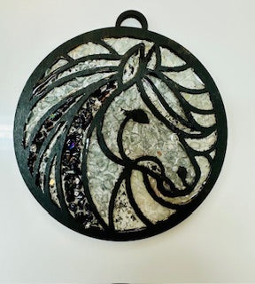 Faux Stain Glass Horse
