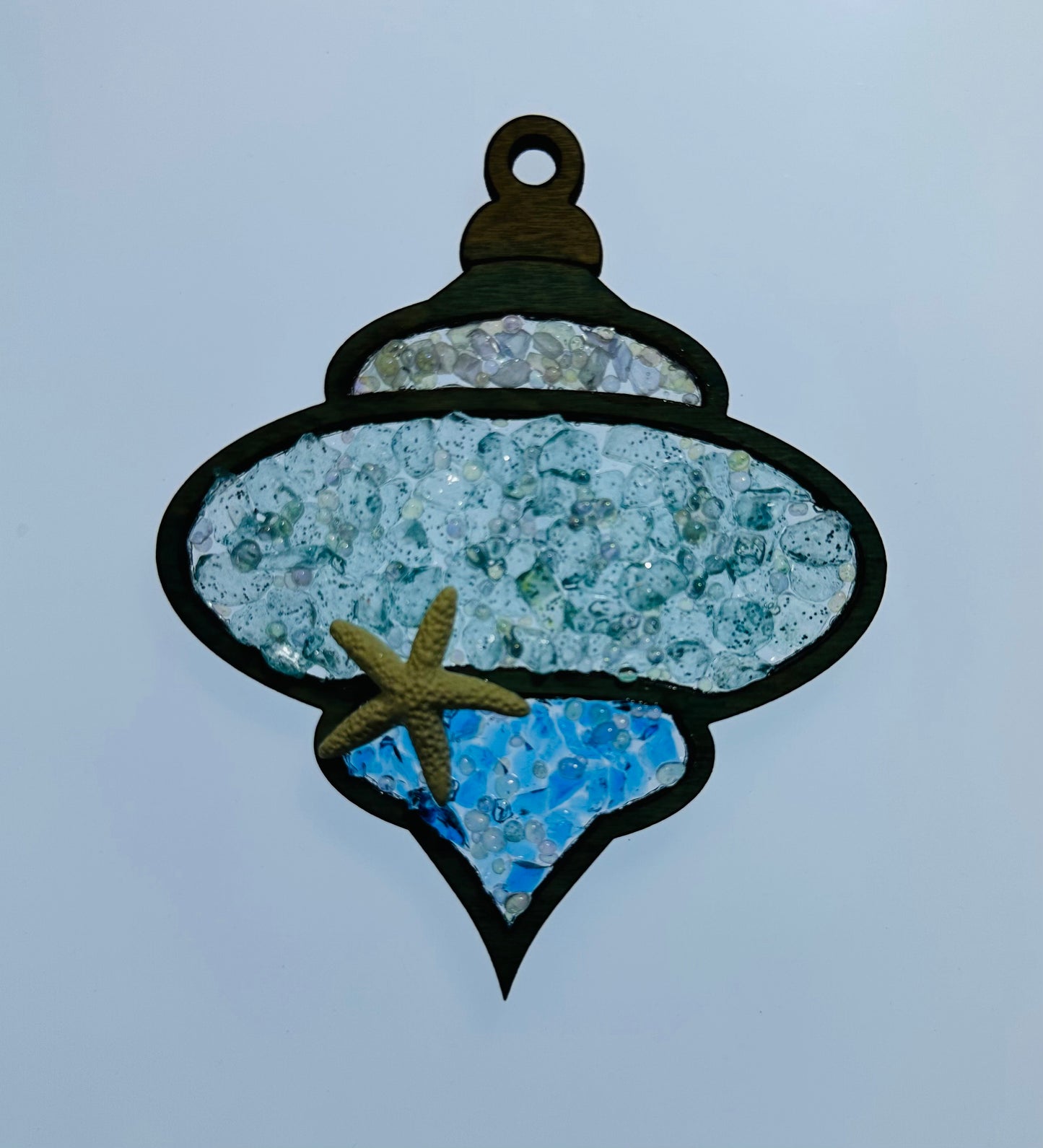 Faux Stain Glass Ornament Persian Lantern
