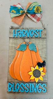 Harvest Blessings Pallet Door Hanger