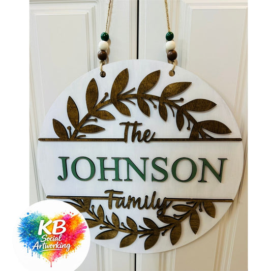 Family Name Custom 2-D Wood Shape