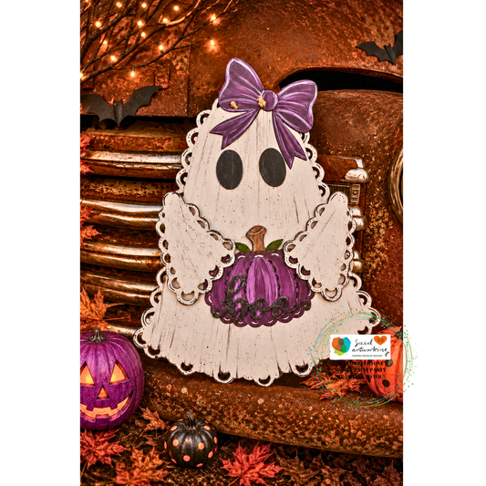 Lace Ghost 2-D Door Hanger