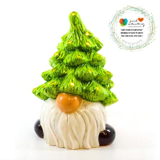 Christmas Tree Gnome Lantern