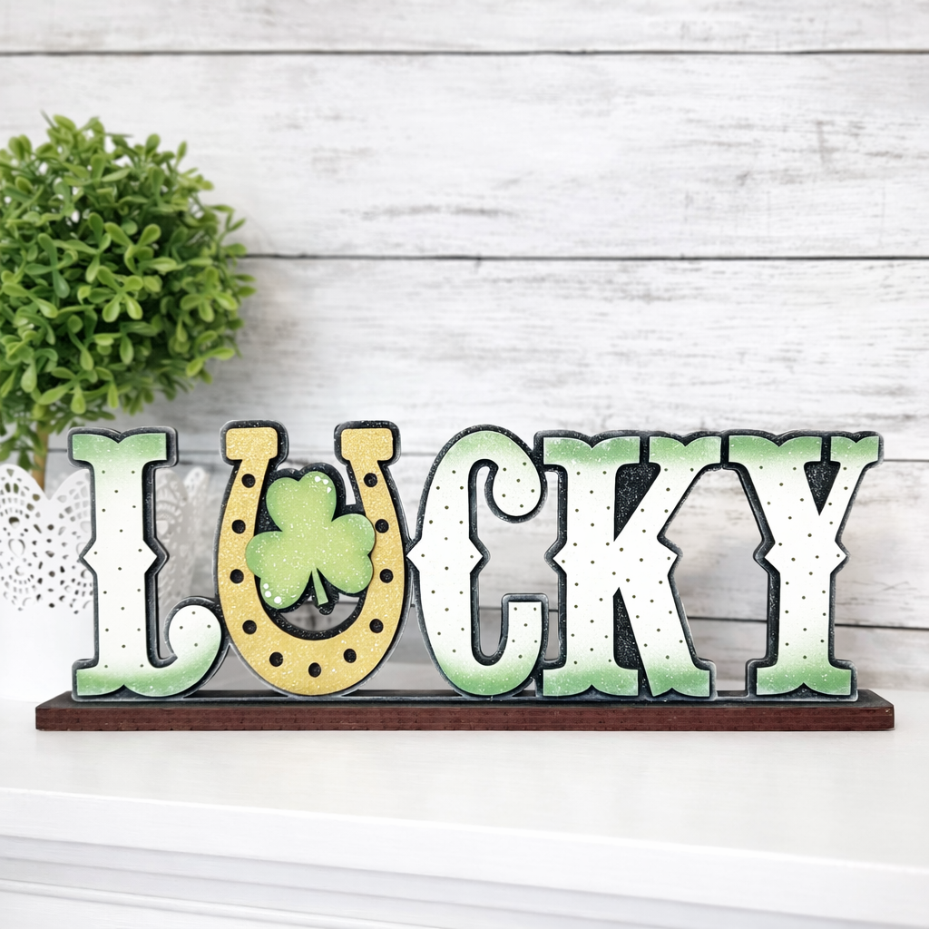 Lucky 2-D Wood Shape 2-D Wood Shape