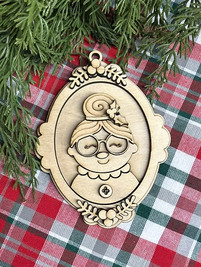 Mrs Claus Frame Ornament