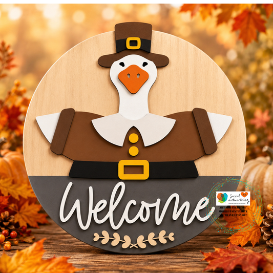 Pilgram Goose 2-D Wood Door Hanger
