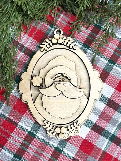 Santa Frame Ornament