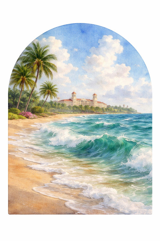 Resin Glass & Glitter Arch The Breakers