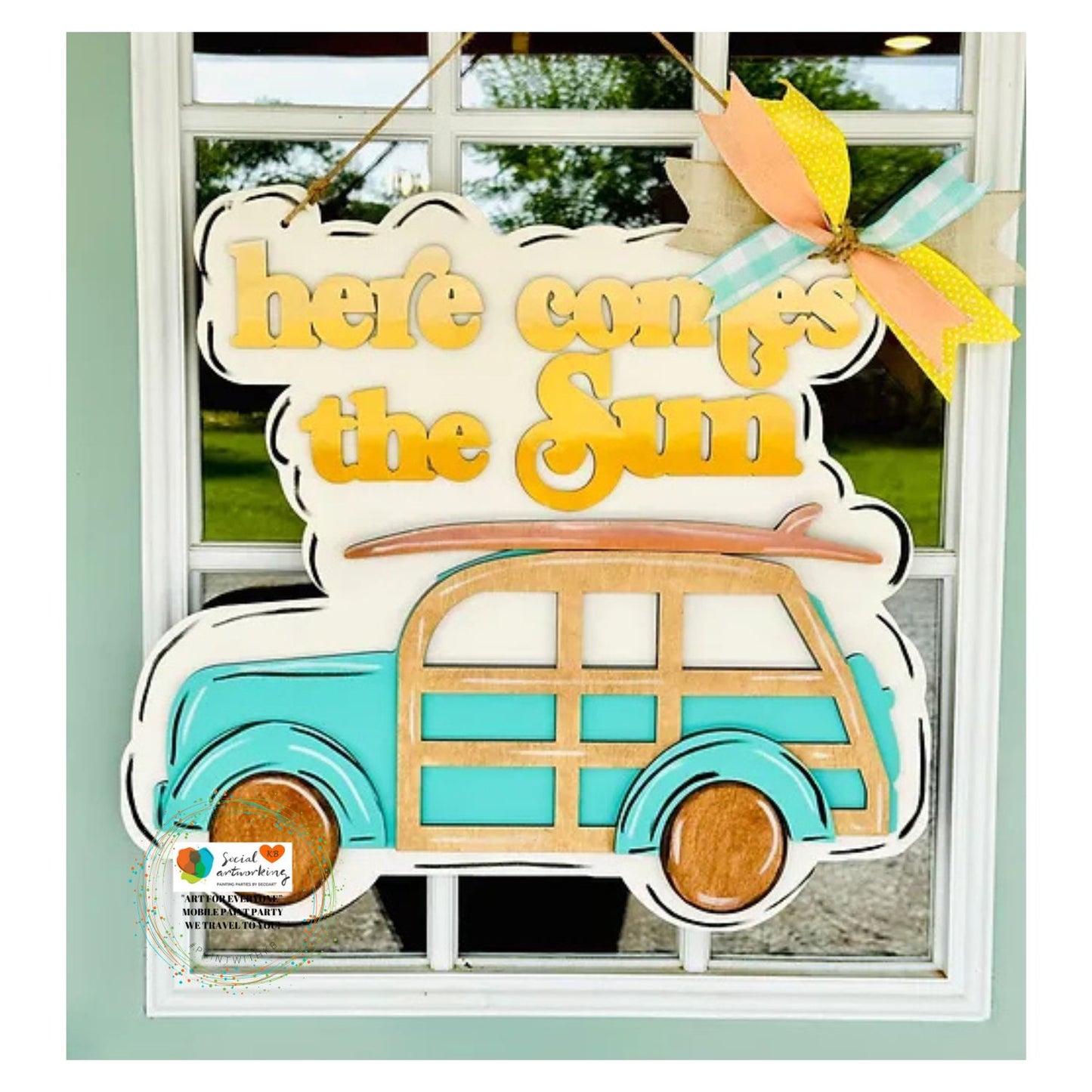 Here Comes The Sun 2-D Wood Hanger