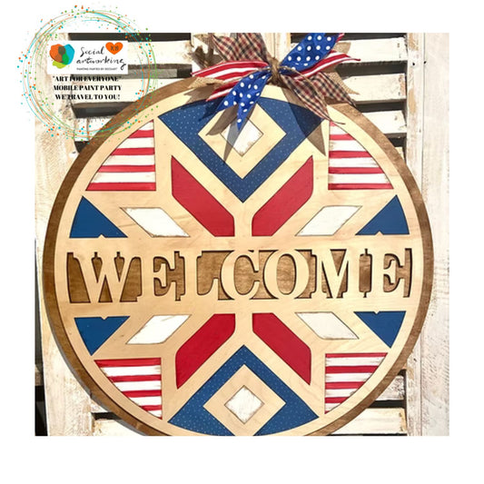 Welcome Barn Quilt