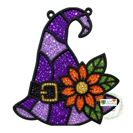Witches Hat Suncatcher 6 or 8 inch shape