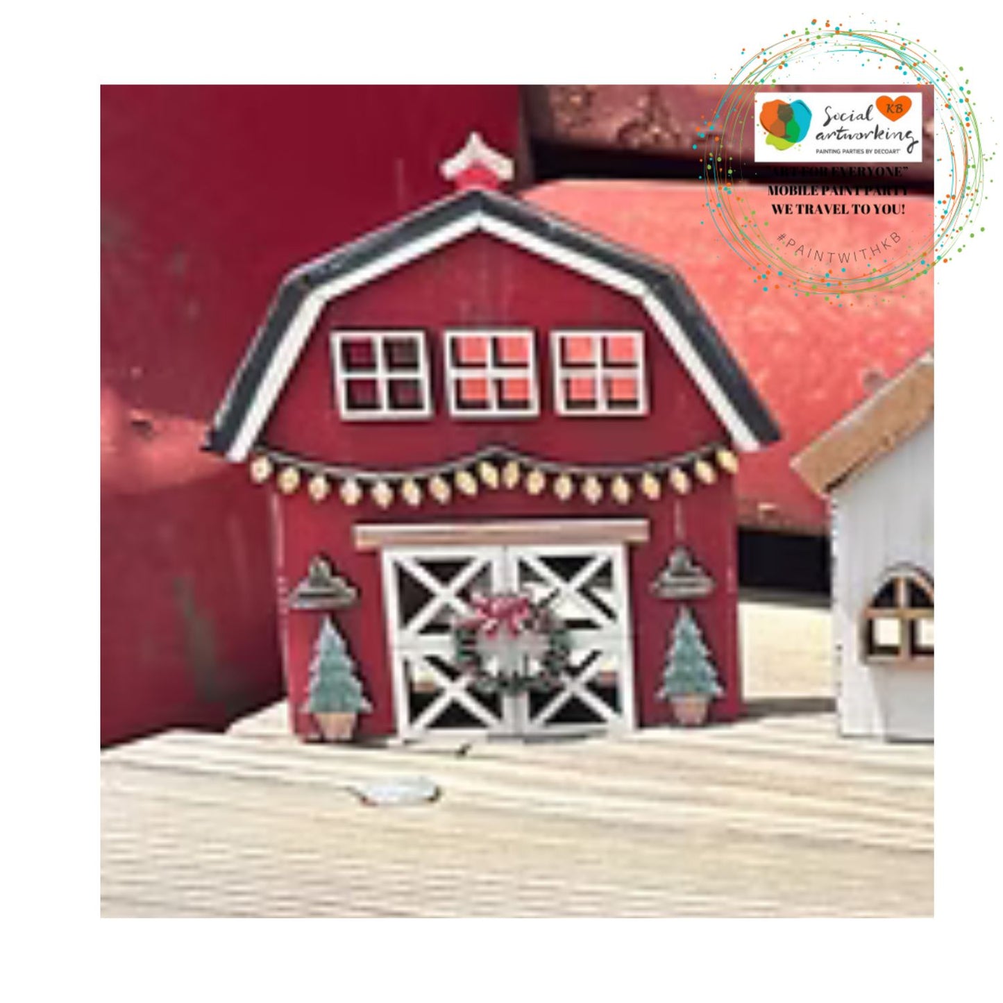 Barn Tea Light Holder