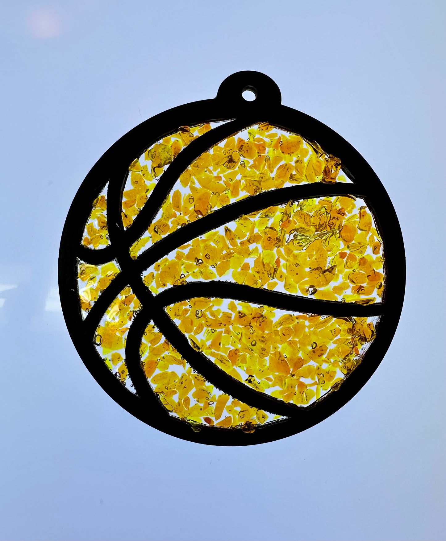 Faux Stain Glass Basketball
