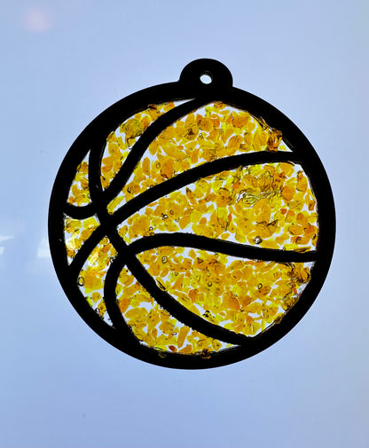 Faux Stain Glass Basketball