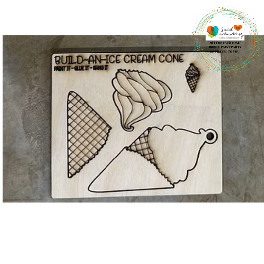 Build A Ice Cream Waffle Cone