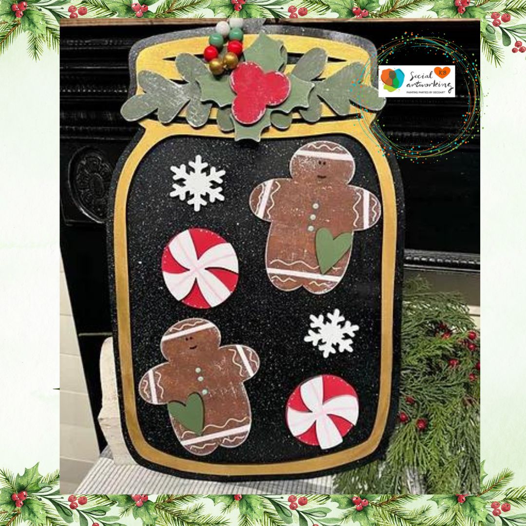 Gingerbread Cookie Mason Jar