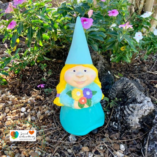 Gnome Women with Flowers