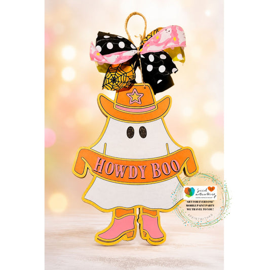 Howdy Boo 2-D Wood Shape