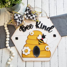 Bee Kind Hive 2-D Wood Door Hanger
