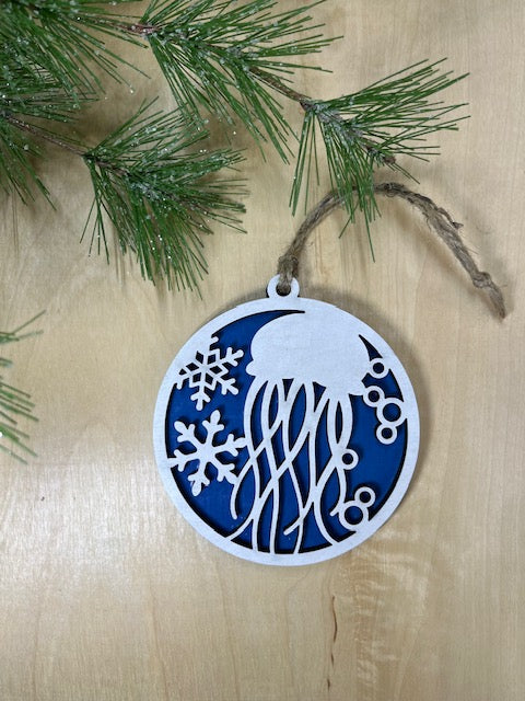 Sea Creature Set of 6 3D Layered Ornaments