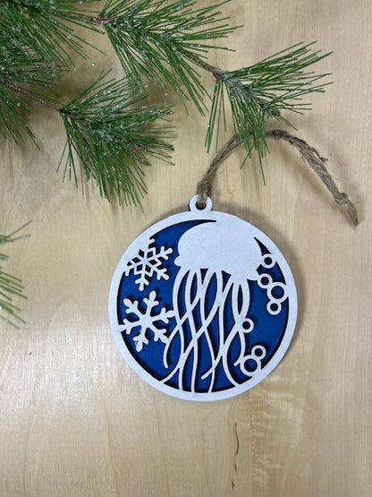 Sea Creature Set of 6 3D Layered Ornaments