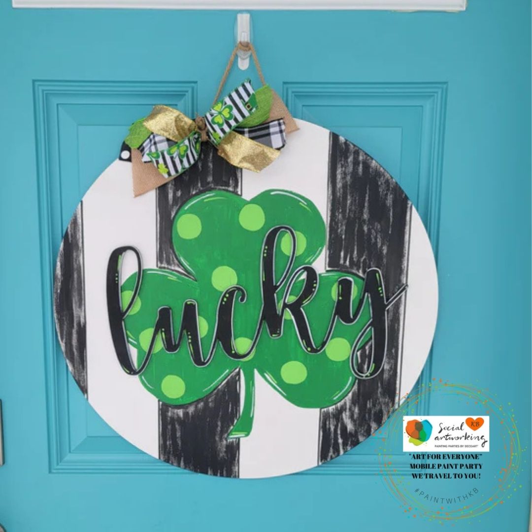 Lucky in the middle shamrock