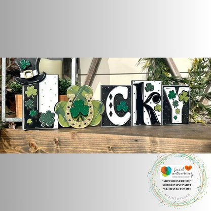 Lucky 2-D Wood Shape 2-D Wood Shape