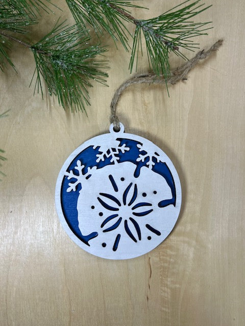 Sea Creature Set of 6 3D Layered Ornaments