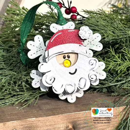 Tealight Santa Ornament