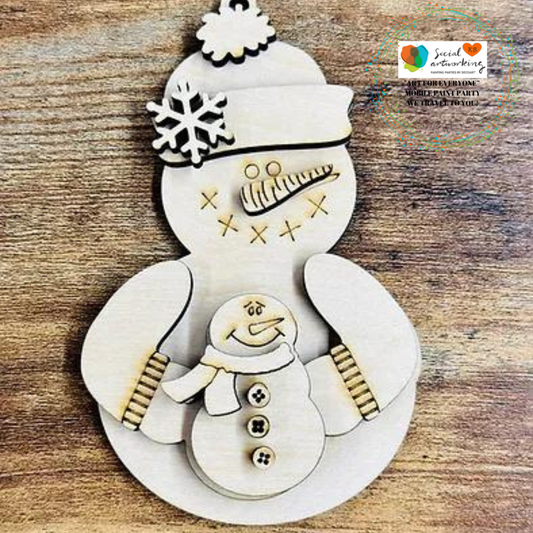 Snowman with Mini Snowman