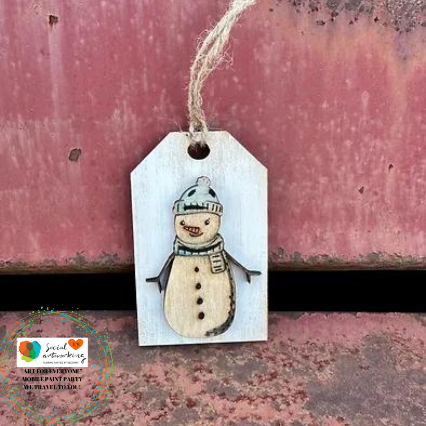 Nordic Snowman Tag Ornament
