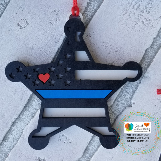 First Responder Star Ornament