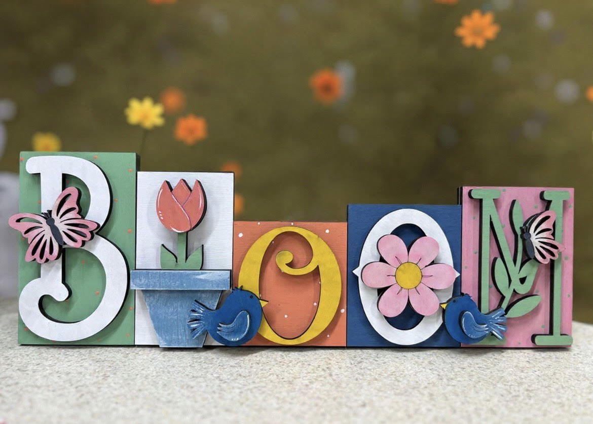 Bloom Word Art Stand Alone