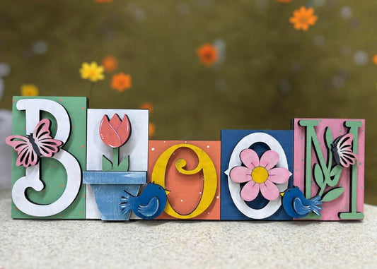 Bloom Word Art Stand Alone